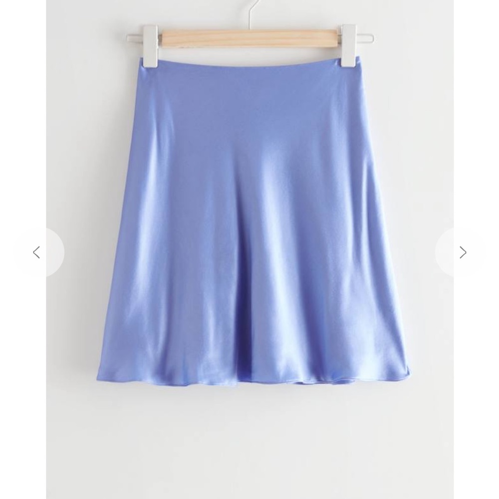 & other stories lilac purple slip skirt